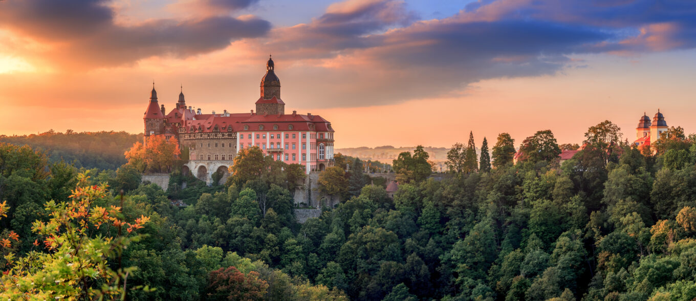 zdjęcie przedstawia Zamek Ksiaz