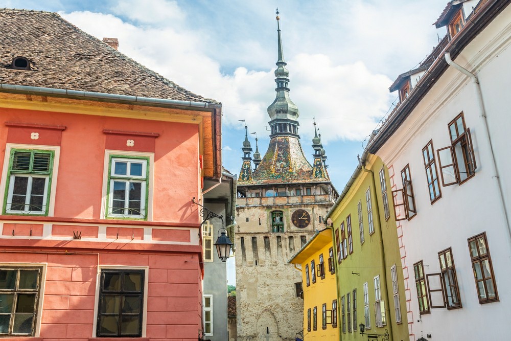 zdjęcie przedstawia miasto Sighisoara
