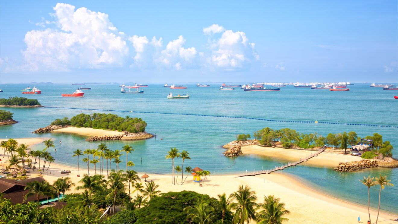 Siloso,Beach,In,Sentosa,Island,,Singapore