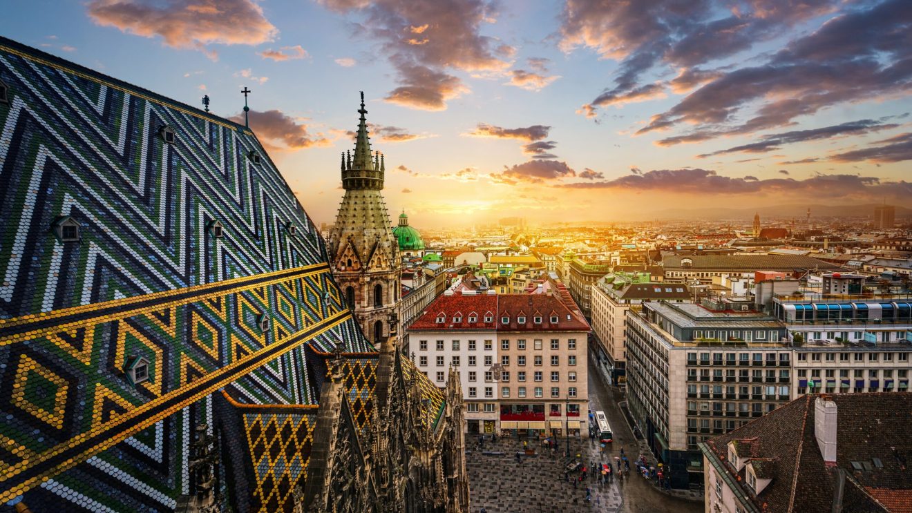 View,Of,Vienna,From,The,Roof,Of,St.,Stephen's,Cathedral,