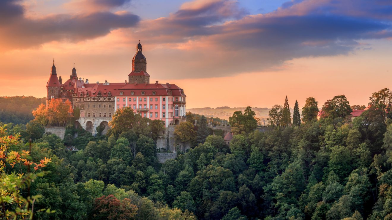 zdjęcie przedstawia Zamek Ksiaz