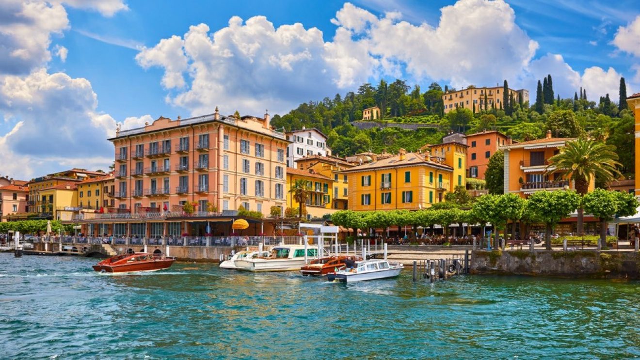 Bellagio,,Lombardy,,Como,Lake,,Italy.,Famous,Italian,Village,And,Popular
