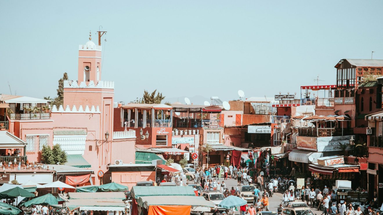 na zdjęciu widać panoramę Marrakeszu