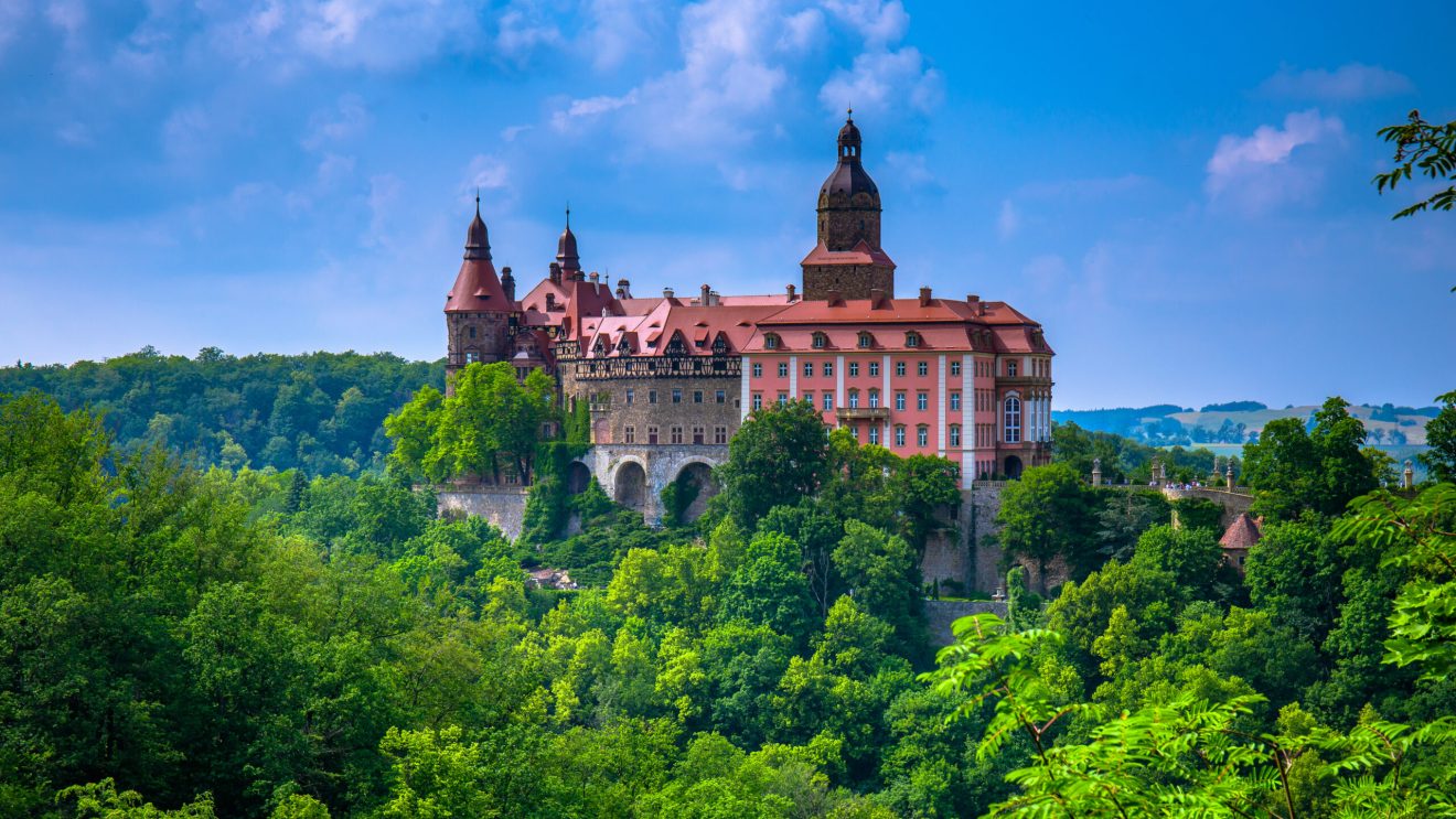 Zdjęcie przedstawia Zamek Książ