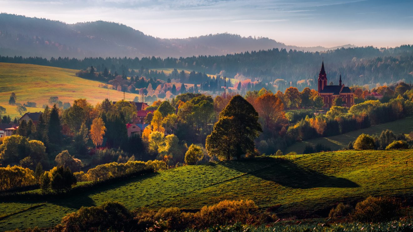 zdjęcie przedstawia panoramę Bieszczad